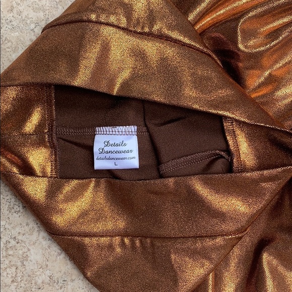 DETAILS DANCEWEAR leggings glittery bronze color - Picture 7 of 7